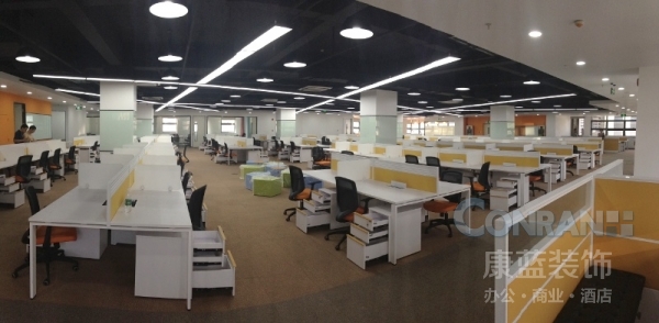 TCL通訊科技大廈寫字樓裝修工程（開(kāi)敞辦公區(qū)）