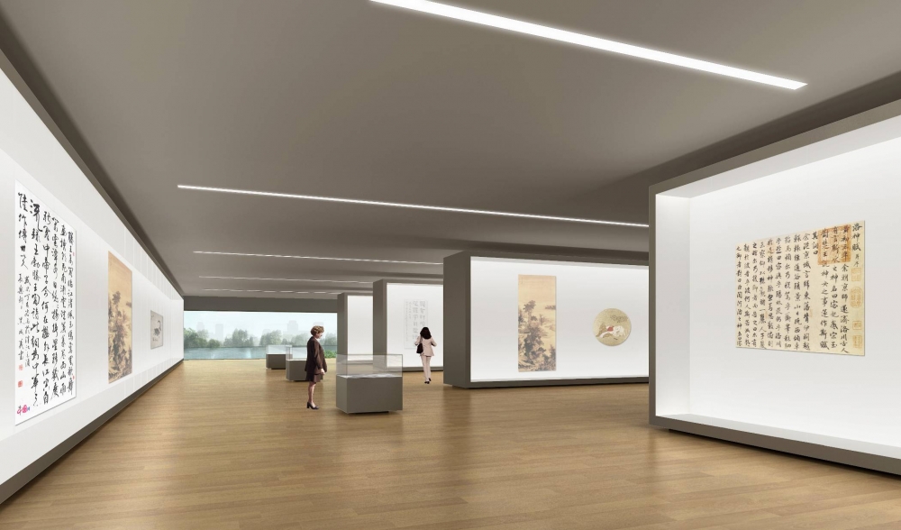 天津美術(shù)館展覽廳（四層藏品展廳，展柜、櫥窗）
