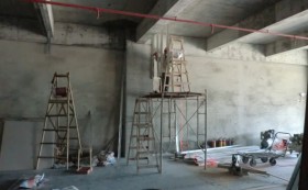 國際E城辦公室裝修施工現場圖